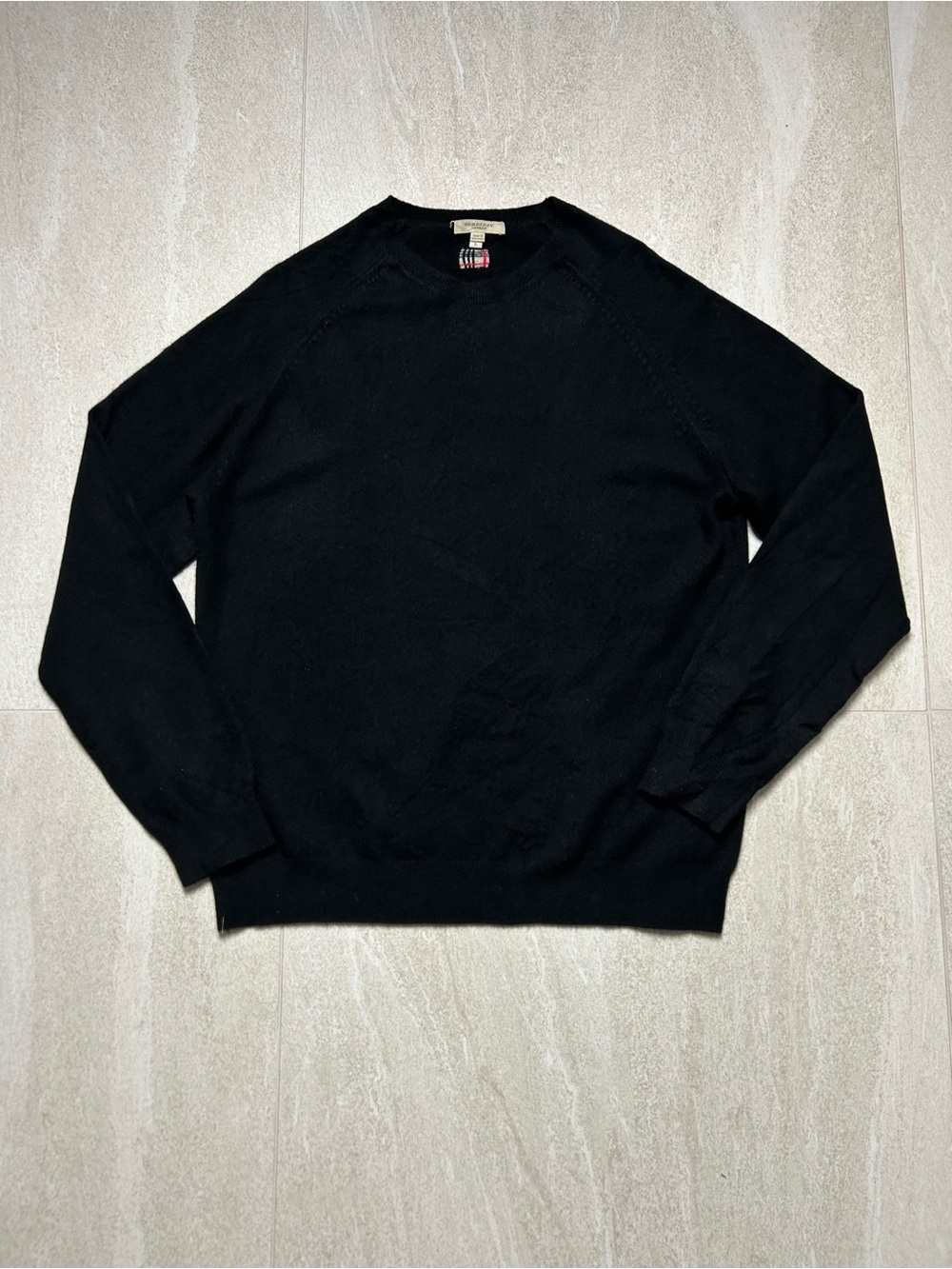 BURBERRY LONDON NOVA CHECK CASHMERE SWEATER SIZE LARGE - Picture 2 of 8